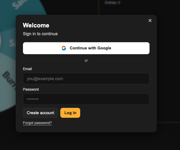 Login Input